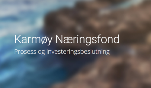 Karmøy Næringsfond tilført 5 millioner kroner, her kan du søke om midler til gründerbedrifter i tidlig fase