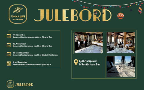 Julebord på Sjøbris Spiseri