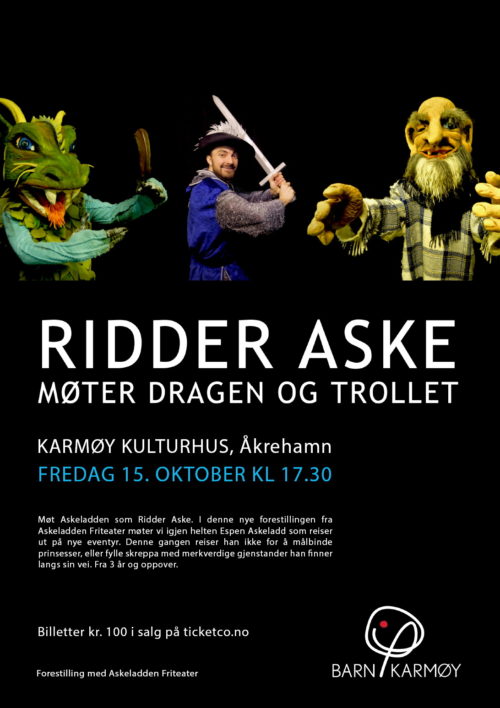 Minimoro med Ridder Aske møter dragen og trollet